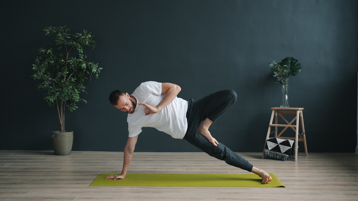 Chaturanga push-up pose for upper body strength